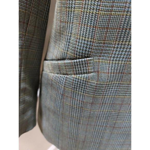 Pendleton Women's Multicolor Wool Single Breasted Two Buttons Fitted Blazer 10 - Picture 2 of 12